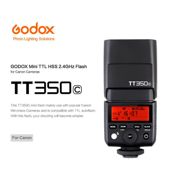 Фотоспалах Godox TT350C для Canon